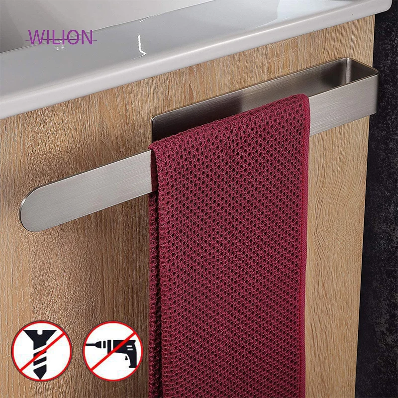 

37 см кольцо для полотенца без сверления с прочной самоклеющейся лентой материал из нержавеющей стали аксессуары для ванной комнаты