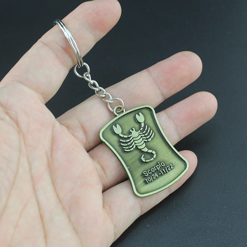 Hapiship женские/мужские Модные Винтажные бронзовые брелки ручной работы с 12