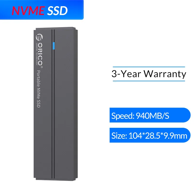BV300 NVME SSD ORICO внешний SSD жесткий диск 1 ТБ SSD 128 ГБ 256 ГБ 512 ГБ SATA SSD mSATA SSD NVME Портативный твердотельный накопитель с type C USB 3,1 - Цвет: BV300 NVME SSD