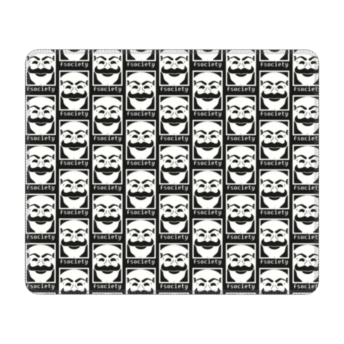 

Mr Robot Fsociety Logo Mouse Pad with Locking Edge Gaming Mousepad Non-Slip Rubber Base Hacker Programmer Office Computer Mat