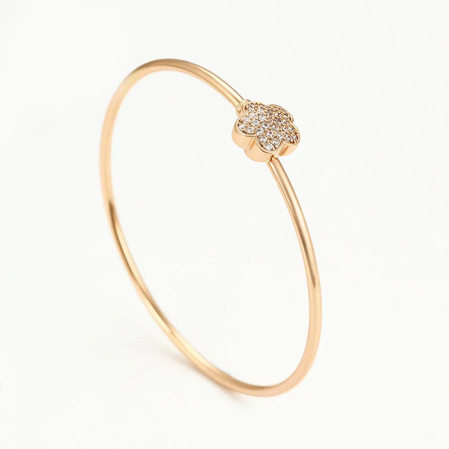 MxGxFam милые цветы циркон браслет ювелирные изделия для молодых женщин золотой