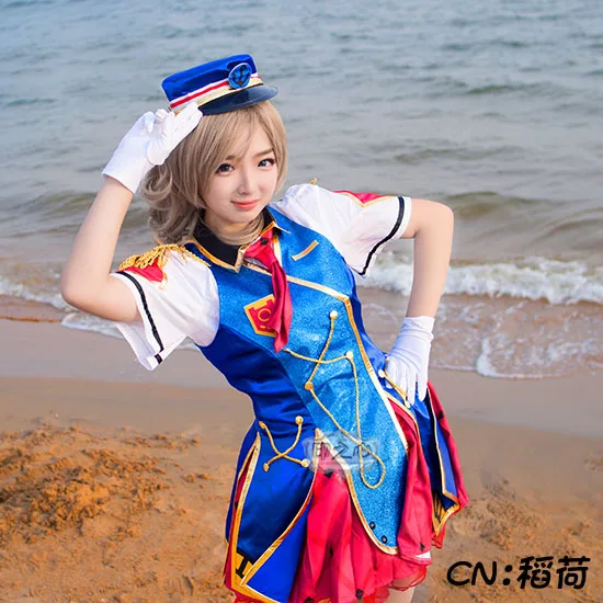 

COS-HoHo Anime Lovelive!Sunshine! Aqours Happy Party Train Watanabe You Game Suit Uniform Cosplay Costume Halloween Women Outfit