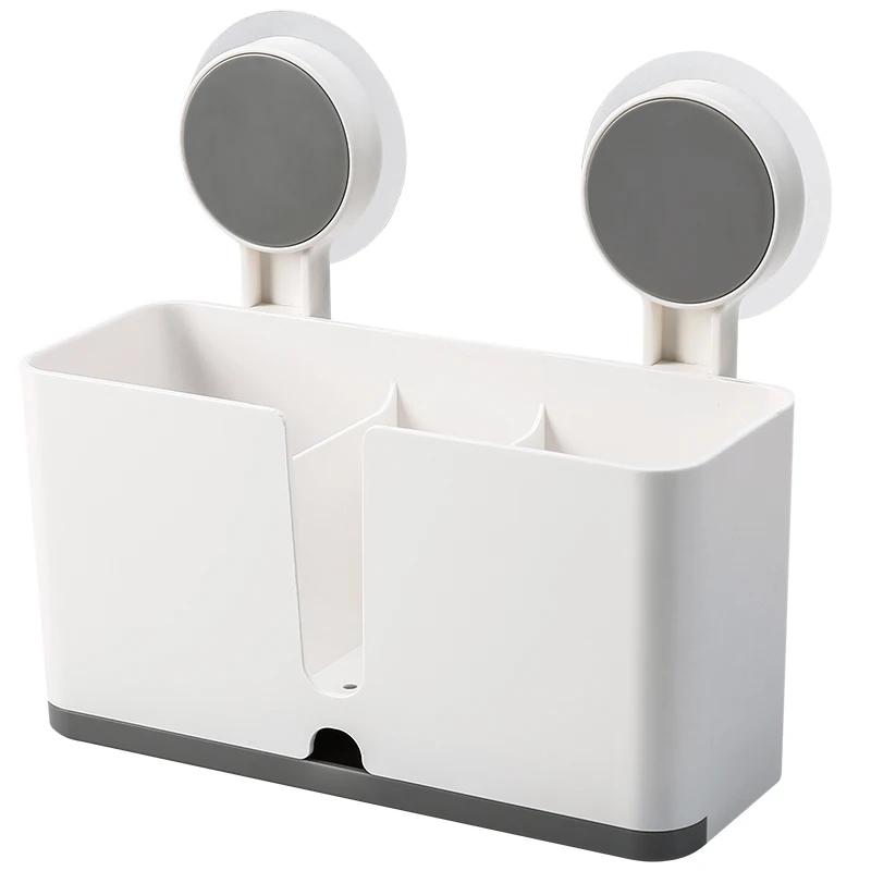 Bathroom Shelf Adhesive Storage Rack Toothbrush Holder Shaver Rack Organizer Wall Hanging Brushing Teeth Toothpaste Rack