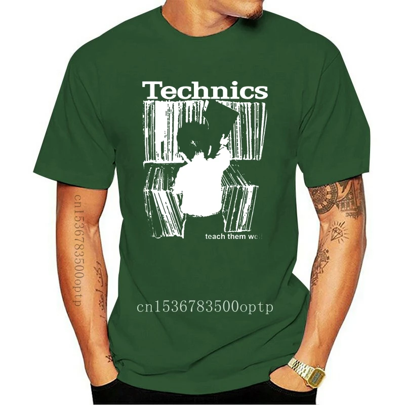 

New TECHNICS T-SHIRT Kid Teach Them Well Vinyl DJ ALL SIZES Men Women Unisex 2021 Fashion Tshirt