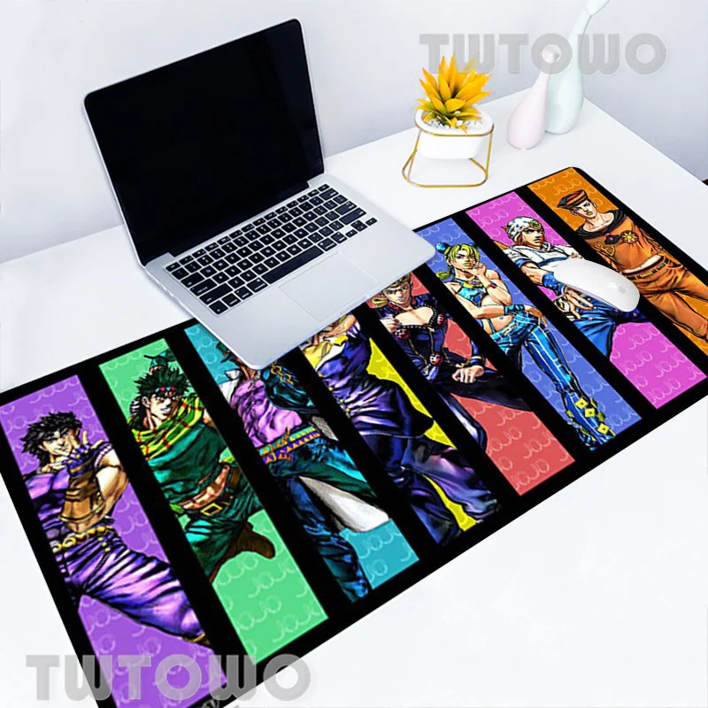 

Jojo Bizarre Adventure Mousepad Mouse Pad Gaming Mouse Mat Desktop Mouse Pad Keyboard Pad Laptop Natural Rubber Computer Home