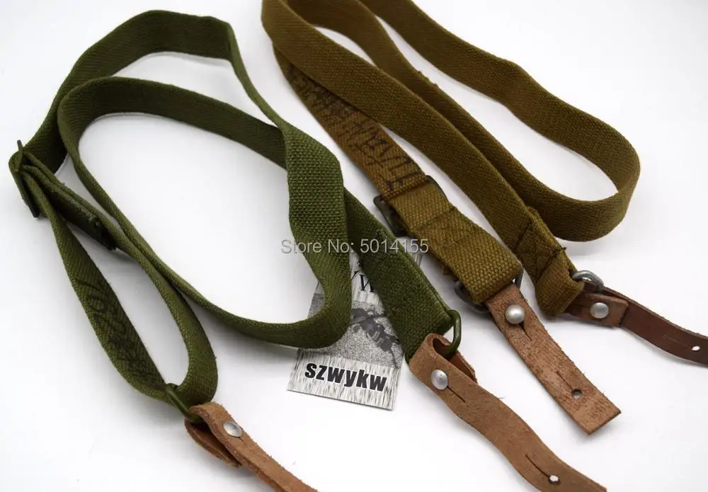 2 шт. излишки военный китайский PLA ТИП 56 холст SKS AK слинг желтый + зеленый