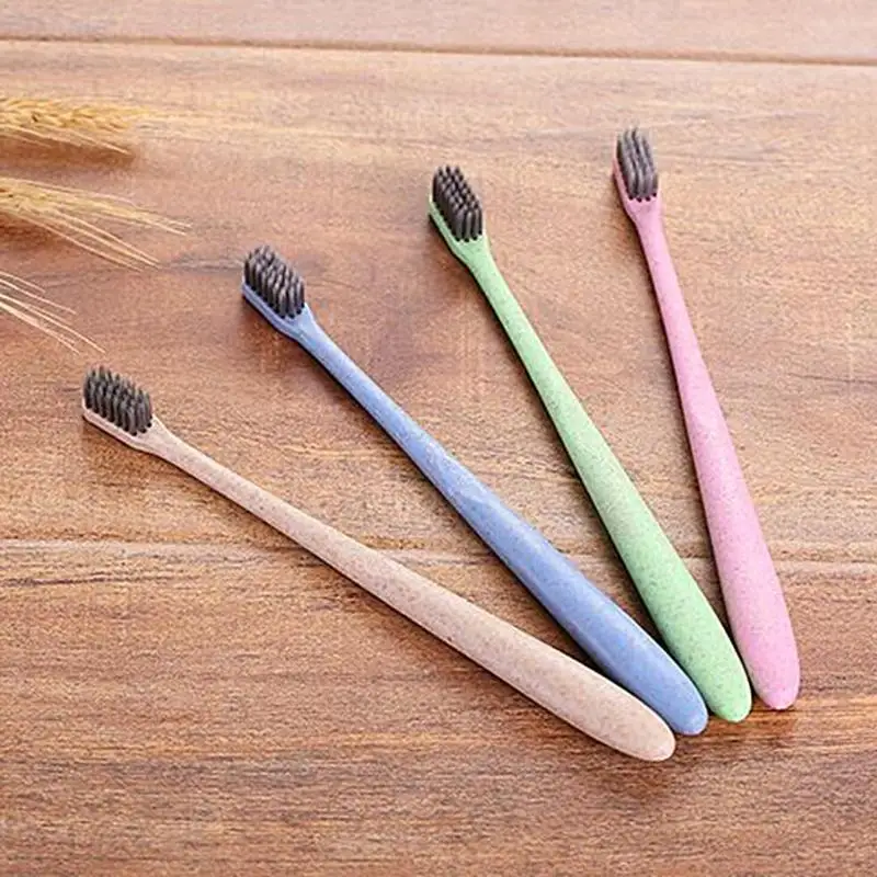 Портативная дорожная зубная щетка из бамбукового волокна Platycodon Grand florum