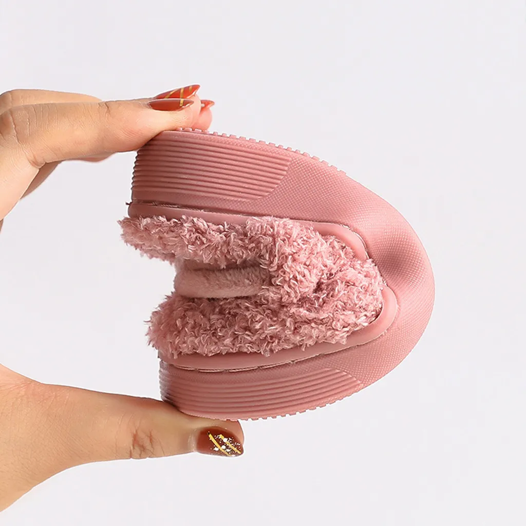 Домашние тапочки для детей ясельного возраста теплые домашние с мультяшным