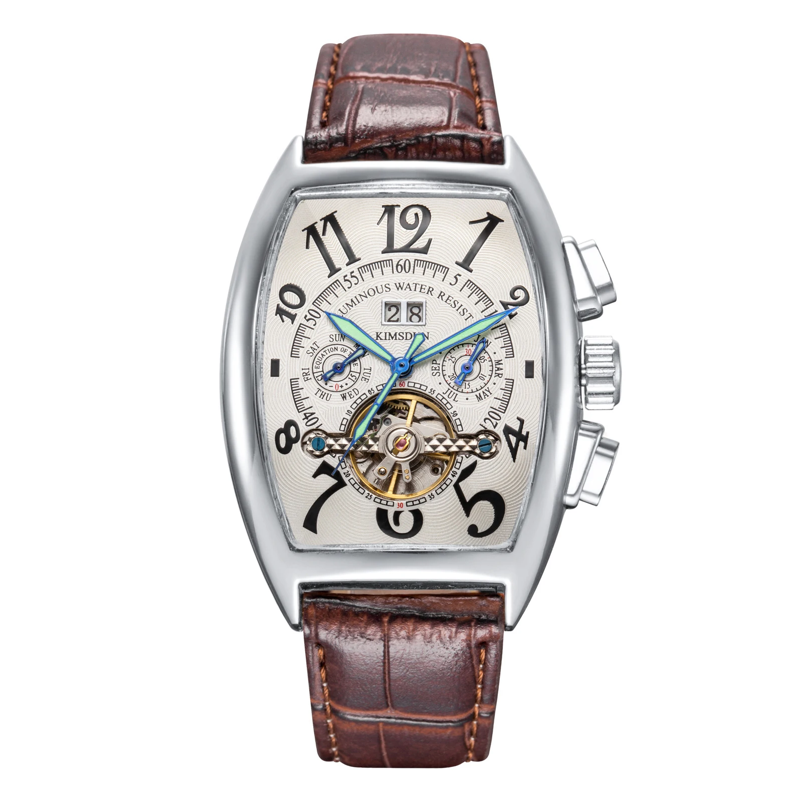 Швейцарские часы мужские люксовый бренд casablanca tourbillon автоматические механические часы светящиеся деловые мужские часы Montres Homme