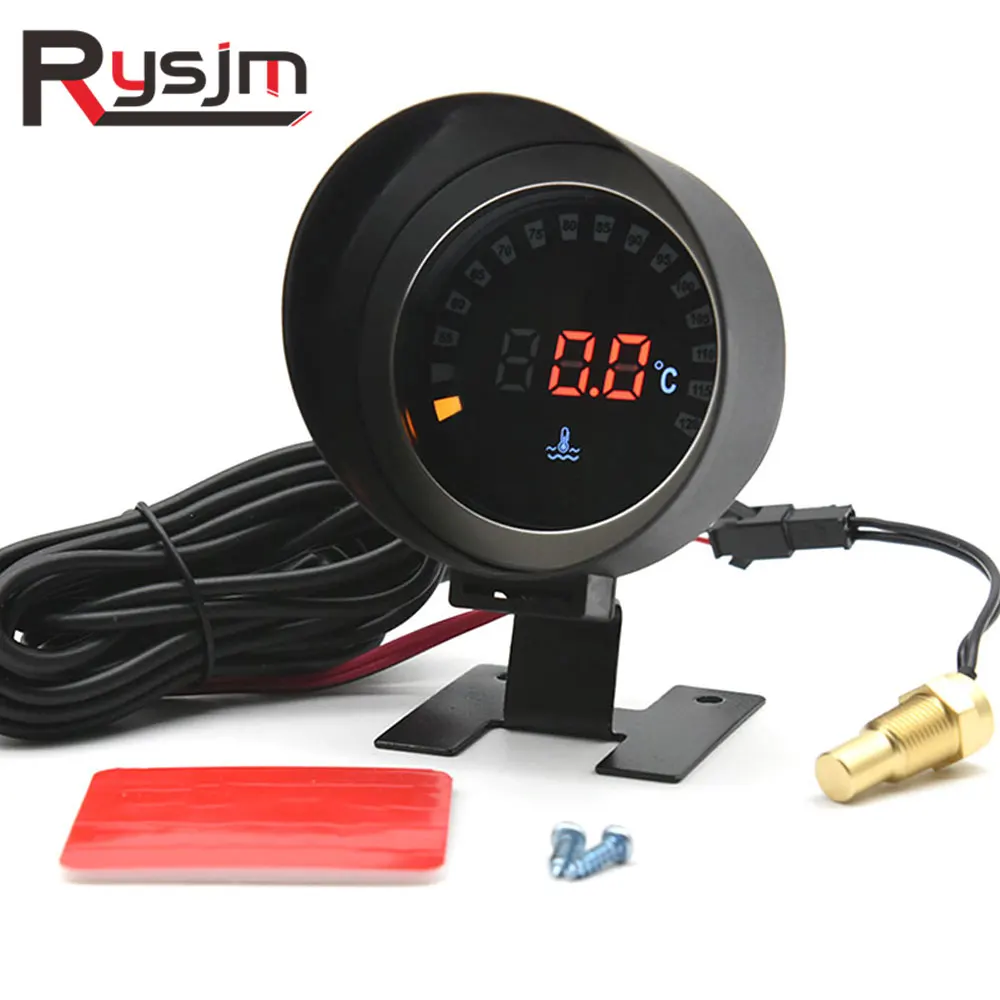 12V/24V Car Digital Water Temperature Gauge Voltmeter Meter + 10mm Temp Sensor Universal Vehicles 45~120 ℃ | Автомобили и