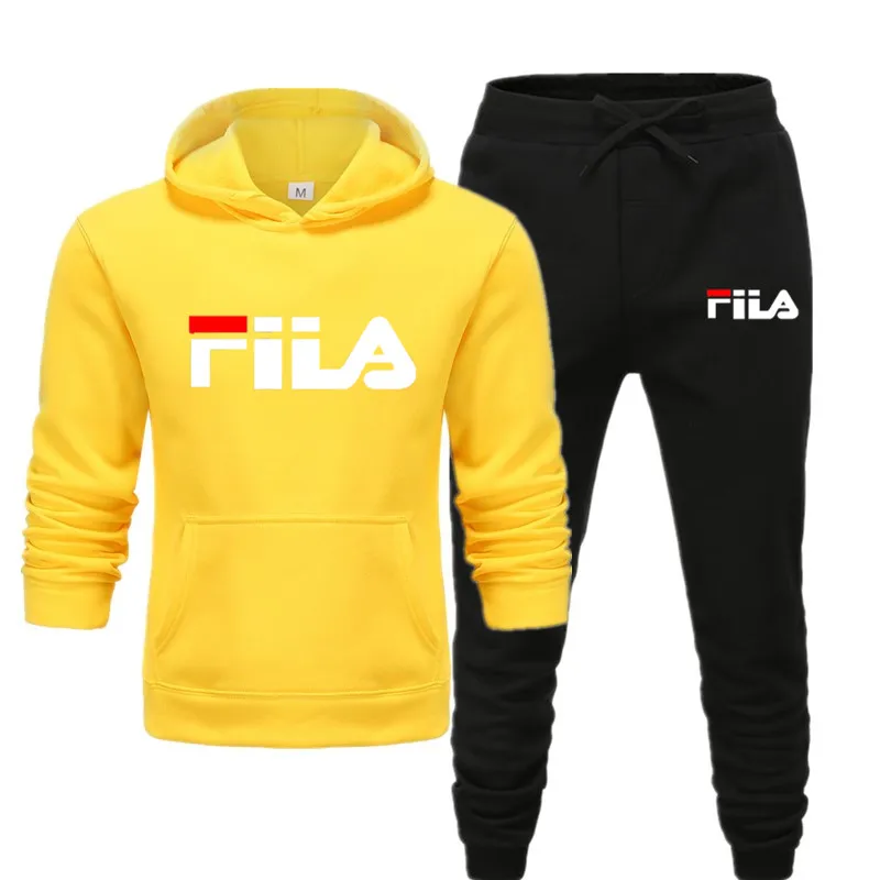 

Men's Set Hoodie Sets Unisex Tracksuit Sportswear Hoodies+Sweatpant 2 Pieces Autumn Winter Men Warm Clothing Pullover Sweatshirt