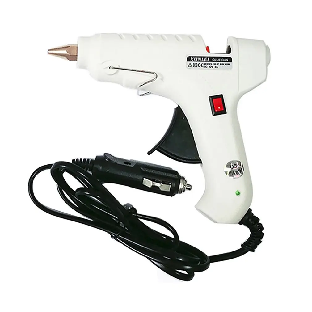 

12V/40W Heating Hot Melt Glue Gun Car charger Sticks Trigger Guns Thermo Electric Heat Temperature Pneumatic dent repair Tools