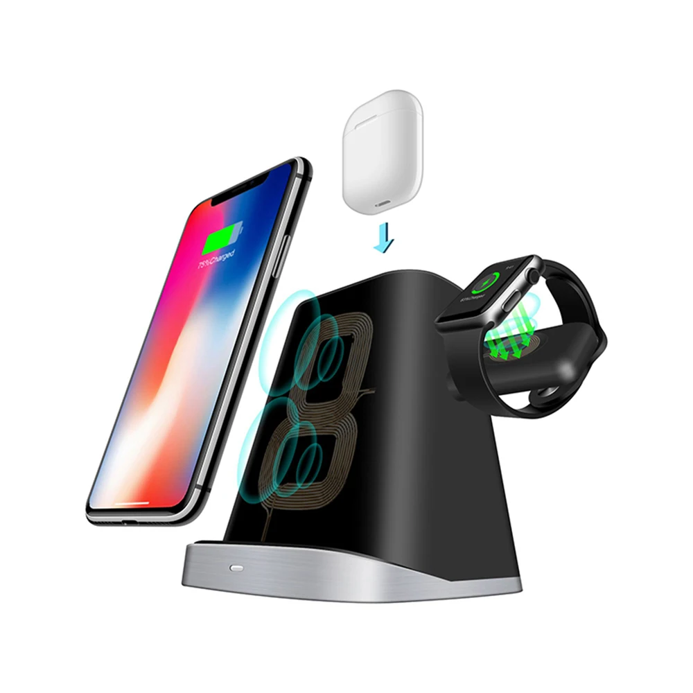 

3 в 1, магнитный держатель для быстрой зарядки Apple Watch