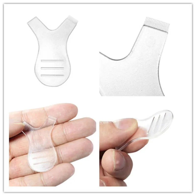 100 шт./лот щетка для подтяжки ресниц наращивание завивка мини y образный гребень