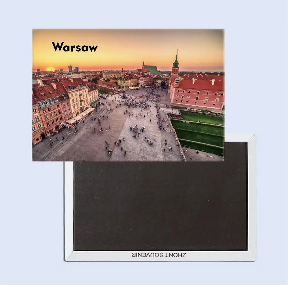 25266 Warsaw, Poland туристический сувенир магнитный холодильник магнит украшение дома специальный подарок для друга - Цвет: 25266