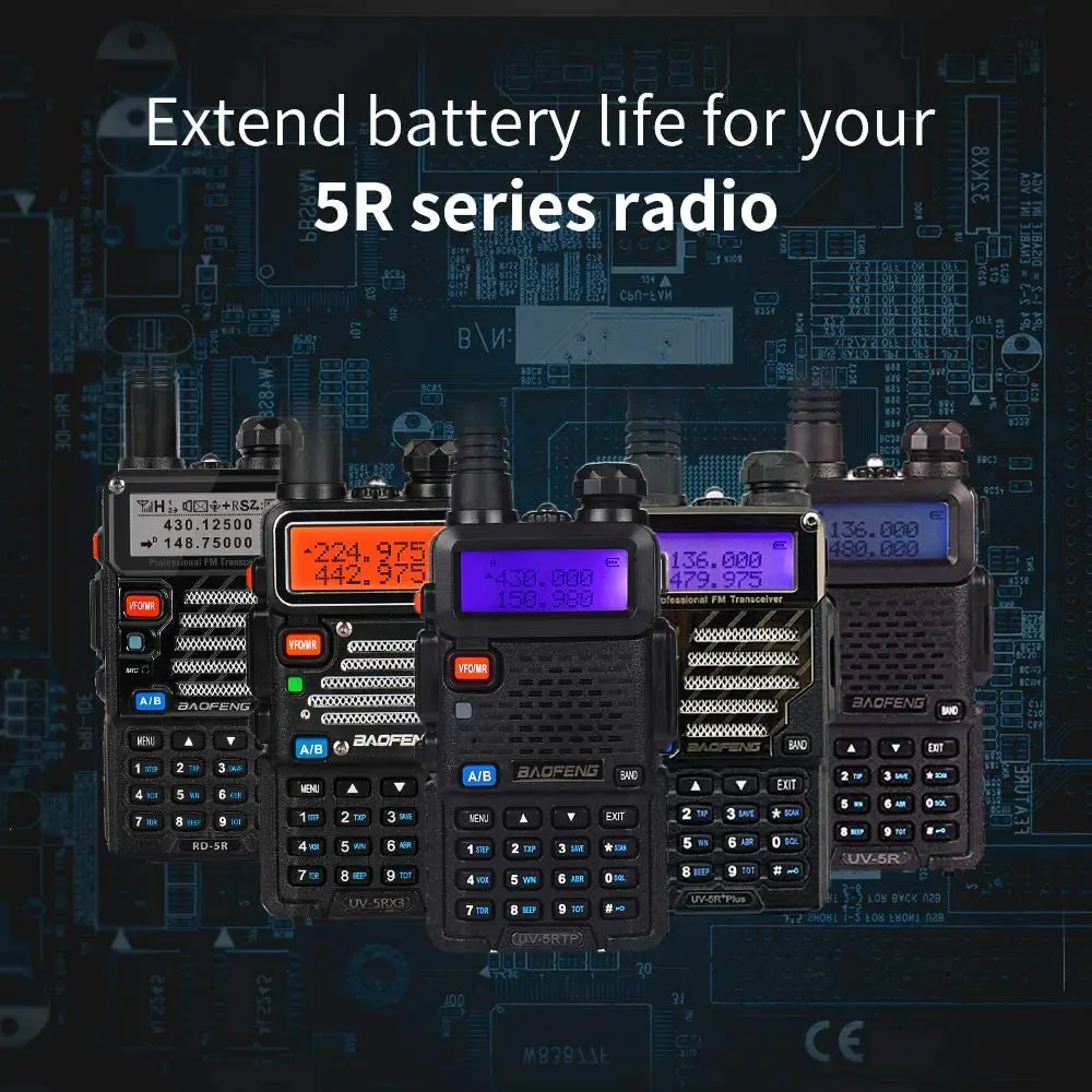 Аккумулятор BAOFENG BL 5L 7 4 В 3800 мАч литий ионная батарея для UV 5R TP F8 + DM Plus Walkie Talkie