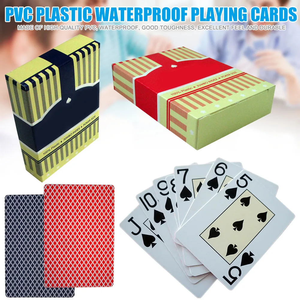 

PVC Plastic Playing Card Family Game Poker Cards Waterproof Polish Poker Board Games NSV775