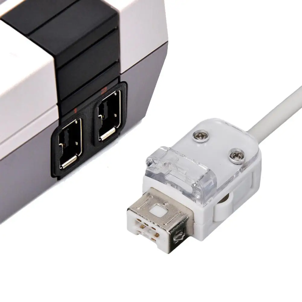 

Удлинительный кабель для Nintendo NES 2 м, 6,5 футов, для контроллера Nintendo NES Mini Classic Edition Wii, белый