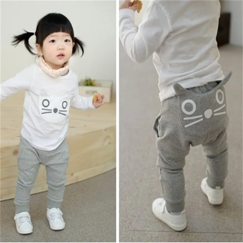 Розничная ; горячая распродажа; весенне-осенняя одежда для детей; штаны-шаровары для мальчиков и девочек; хлопковые брюки с рисунком Совы; штаны для малышей