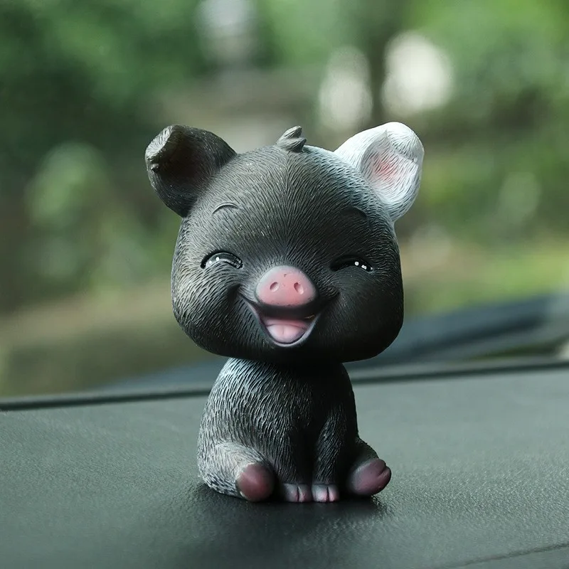 Украшение для автомобиля милая кукла из смолы поросенок милый автомобиль