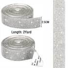 2 двор самоклеящийся стикер из кристаллов страз Алмаз Лента DIY стикер Стразы для искусство ремесла событие Автомобильный держатель для телефона на декор