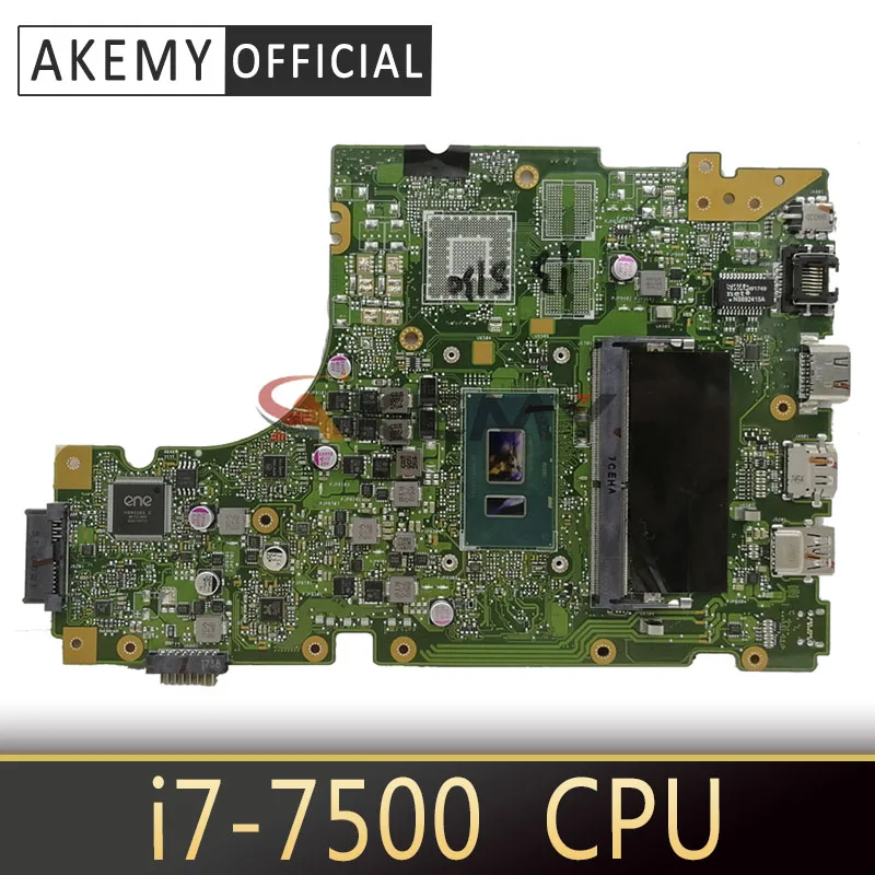 Akemy For Asus X442 X442U X442UA X442UR X442UQ X442UQK X442UQR Laotop Mainboard Motherboard with I7-7500 CPU | Компьютеры и офис