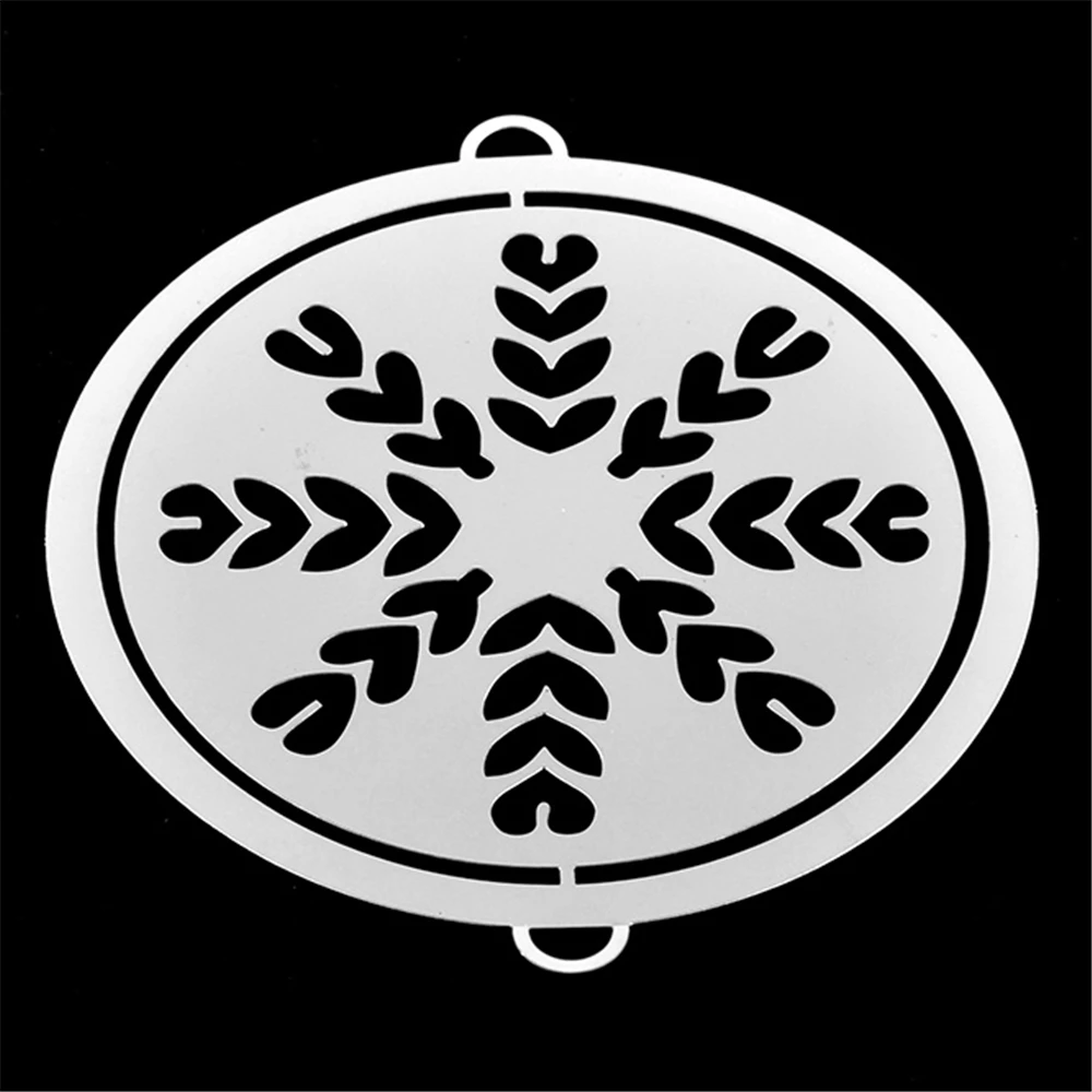 Шаблон из нержавеющей стали для многократного кофе шаблон латте трафареты