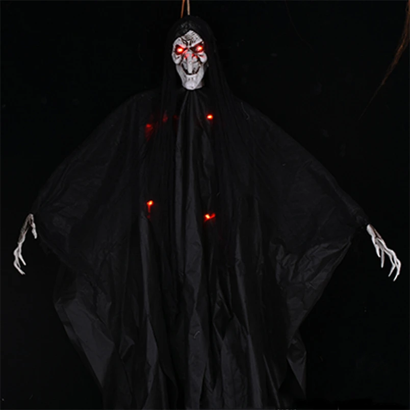 

Scary Halloween Hanging Ghosts Animated Skeleton Halloween Party Decoration Haunted House Escape Spooky Zombie Ghost Party Props