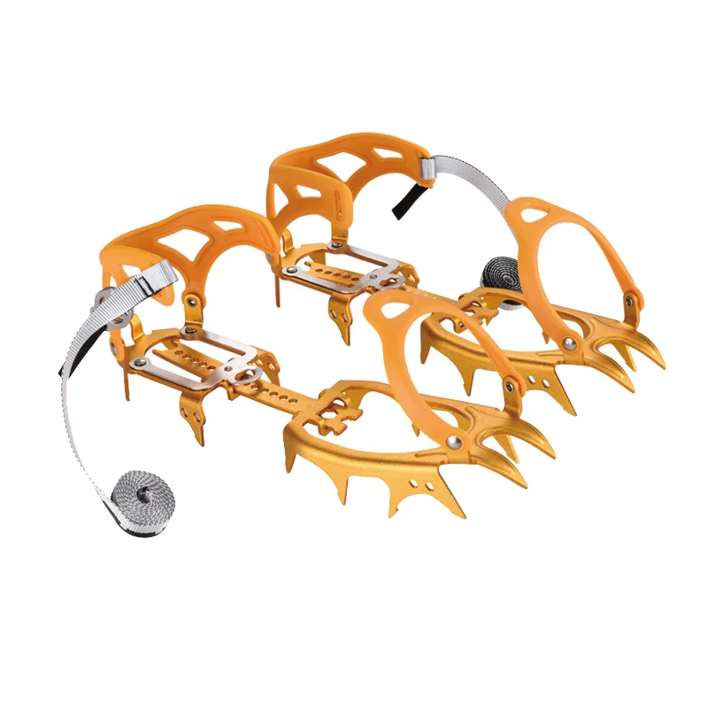 Orange BRS-S3 14 зубцов ледяные Захваты ходячие кошки сверхлегкий алюминиевый сплав альпинистские шипы на подошвах оборудование - Цвет: Orange