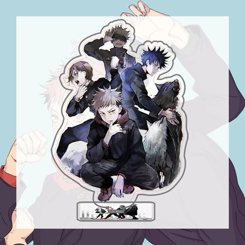

Anime Jujutsu Kaisen Acrylic Figure Stand Double Side Model Plate Desk Decor Ornament Stand Cosplay Keychain Christmas Gifts