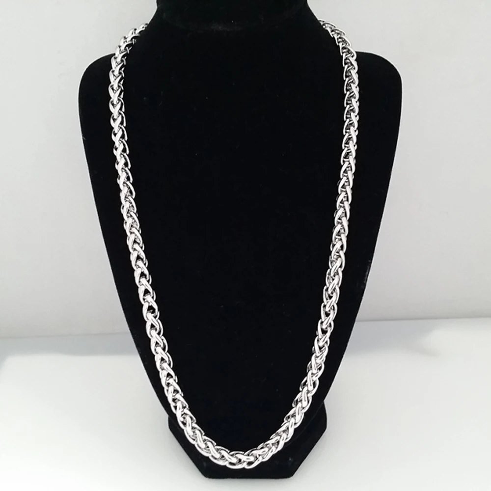 Ожерелье-цепочка мужское из нержавеющей стали, 6 мм