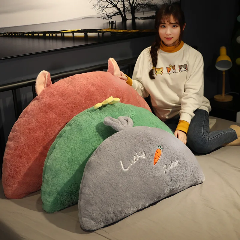 1pc 70cm 90cm 120cm Plush Bed Cushion Stuffed Soft Semicircle Style Throw Pillow Adult Child Sleep Home Decoration | Игрушки и хобби