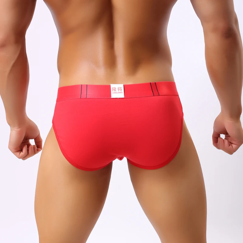 Мужские хлопковые трусы с большим карманом сексуальное нижнее белье со слоном в