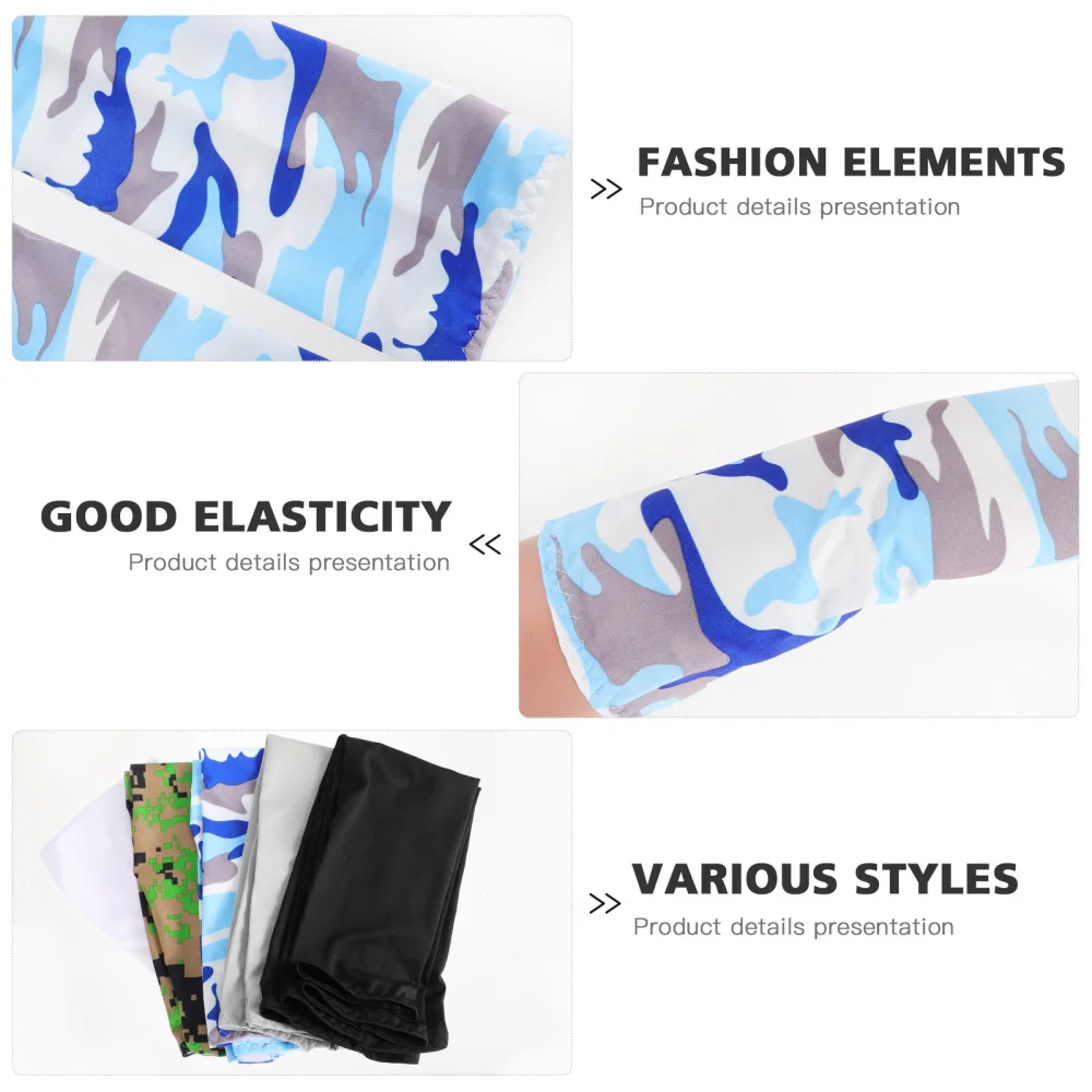 

5 Pairs UV Protection Hand Cover Arm Sleeves Cuff Arm Covers