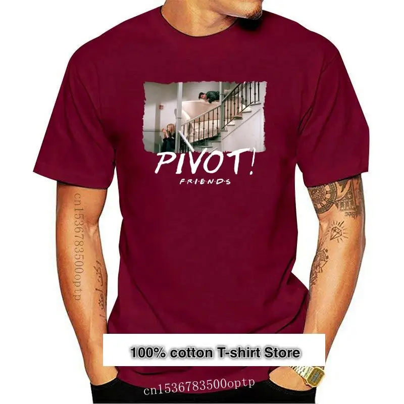 

Camiseta de Series de Tv Friends para hombre mujer, camiseta pivotante negra, camiseta de talla grande
