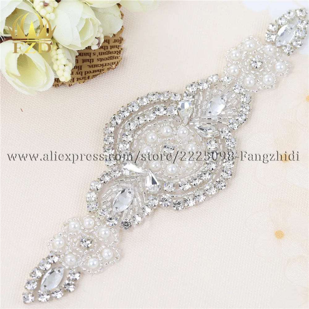 (1 шт.) ручная работа украшенная бусинами с горячей фиксацией серебристыми