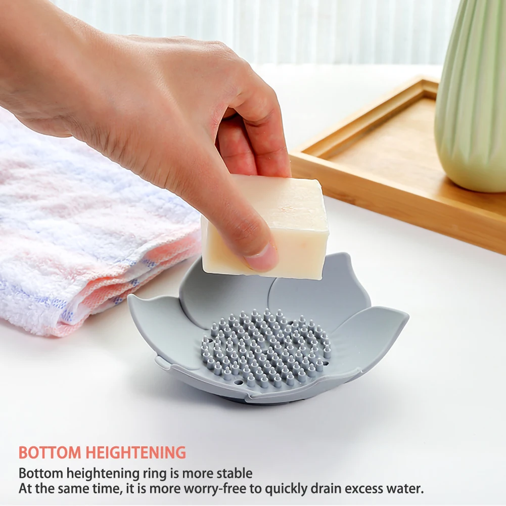 Креативный Вишневый держатель для мыла нескользящая портативная мыльница