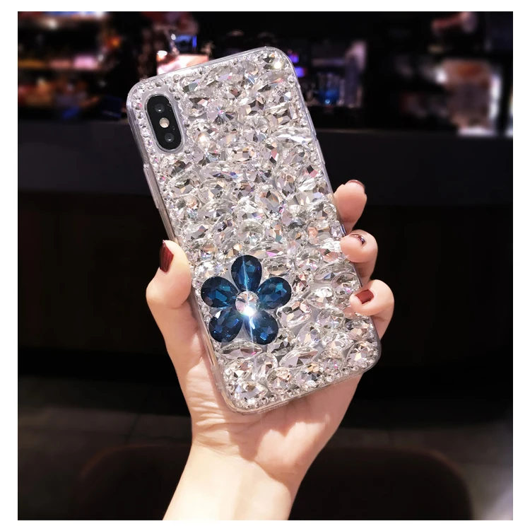 XSMYiss Bling милый Кристалл Алмазы горный хрусталь 3D камни чехол для телефона samsung A3 A5