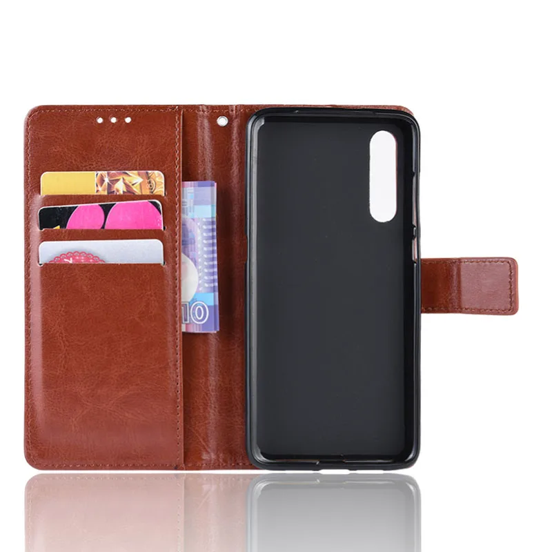 Leather case Phone Accessories Phone Flip Case for mi 8 9 Mobile Cover Anti-fall Card Kickstand