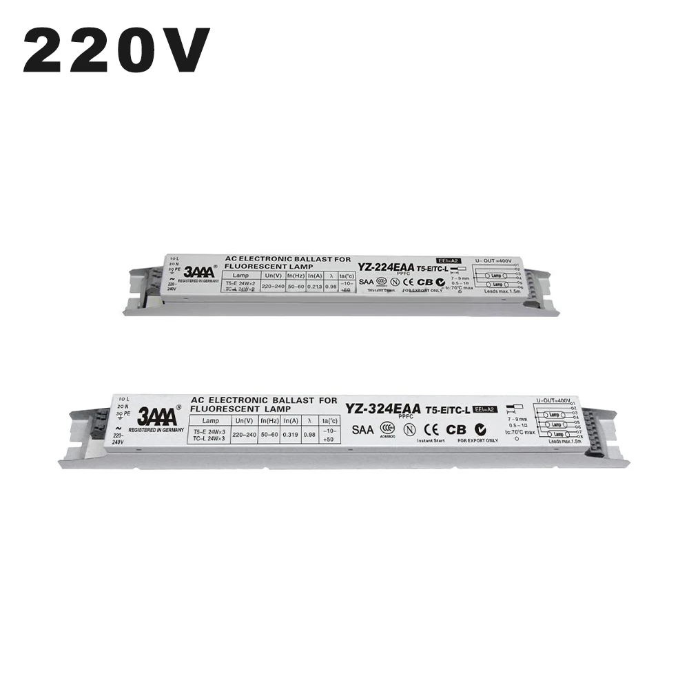 Светильник для аквариума 220 В переменного тока ФЛУОРЕСЦЕНТНОЕ освещение лампы