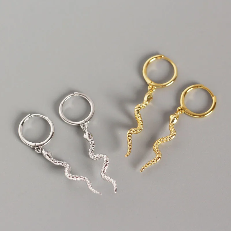 INS 925 Sterling Silver Earring Elephant Rhinoceros Small Hoop Earrings for Women Simple Gold Parrot Round 2020 | Украшения и
