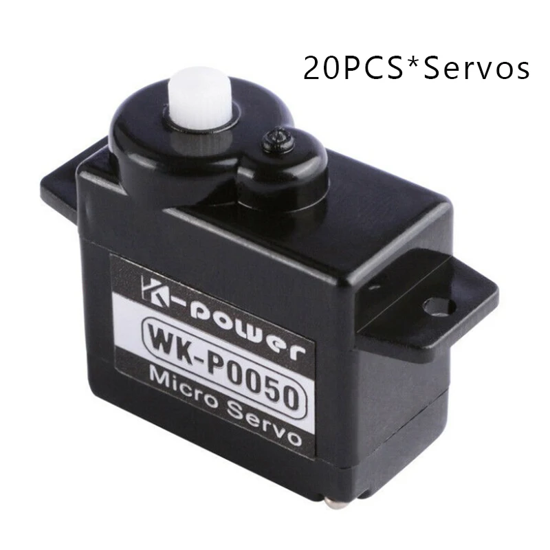 

20PCS K-power P0050 5G/1KG/0.08Sec High Speed Micro Servo for RC Airplane Car Hobbies