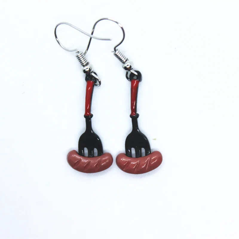 Серьги с эмалью для женщин забавные креативные эмалированные серьги в виде