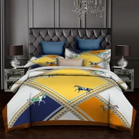 luxury 3d printing bedding sets h horse series fashion comfortable king marble duvet cover pillow case bedroom decoration