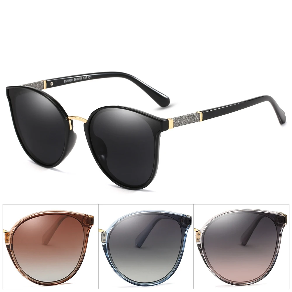 2020 Новые Модные поляризованные солнцезащитные очки трендовые металлические