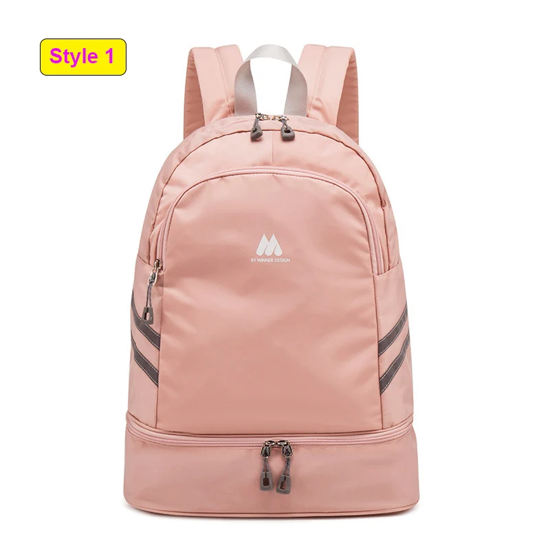 Style 1 Pink Женский рюкзак для путешествий, сумка для фитнеса, сумка для тренировок, сухой и влажный мешок, Gymtas Sac De Sport Mochila, для плавания, XA874WA - Цвет: Style 1 Pink