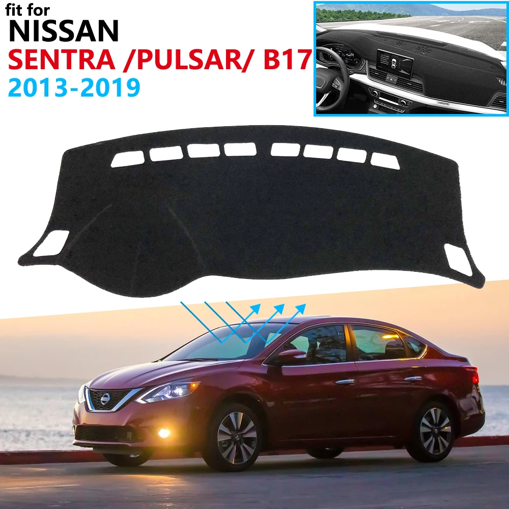 Защитная накладка на приборную панель для Nissan Sentra B17 2013 ~ 2019 Pulsar Sylphy автомобильные