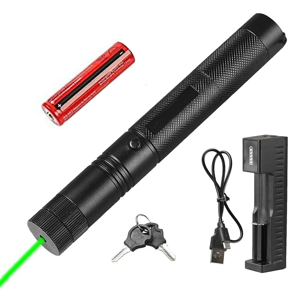 

High-power Laser Pointer 5MW USB Charger Green Dot Laser Pointer Super Far Radiation Outdoor Hunting Equipment for Hunting