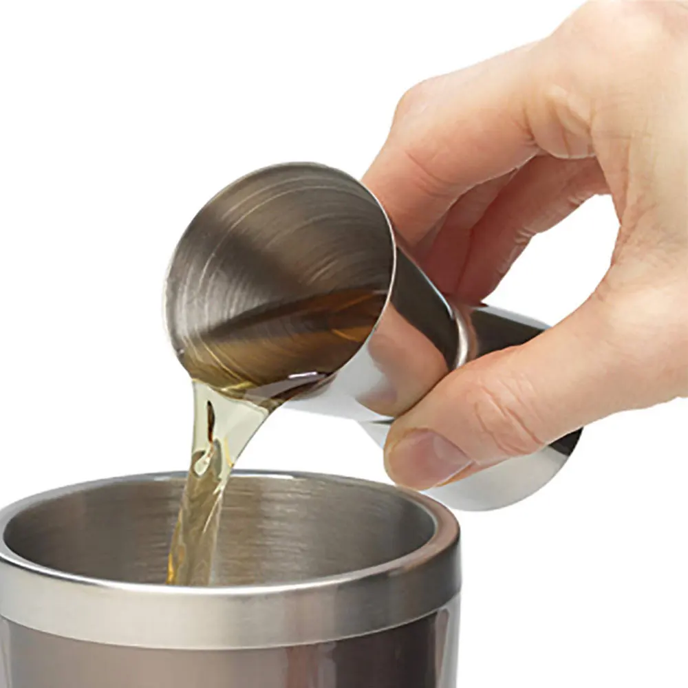 

Stainless Steel Ounce Cup Measuring Wine Cup Double Head Liquid Measuring Cup for Cocktail Wine Bar Shaker Kitchen Tools