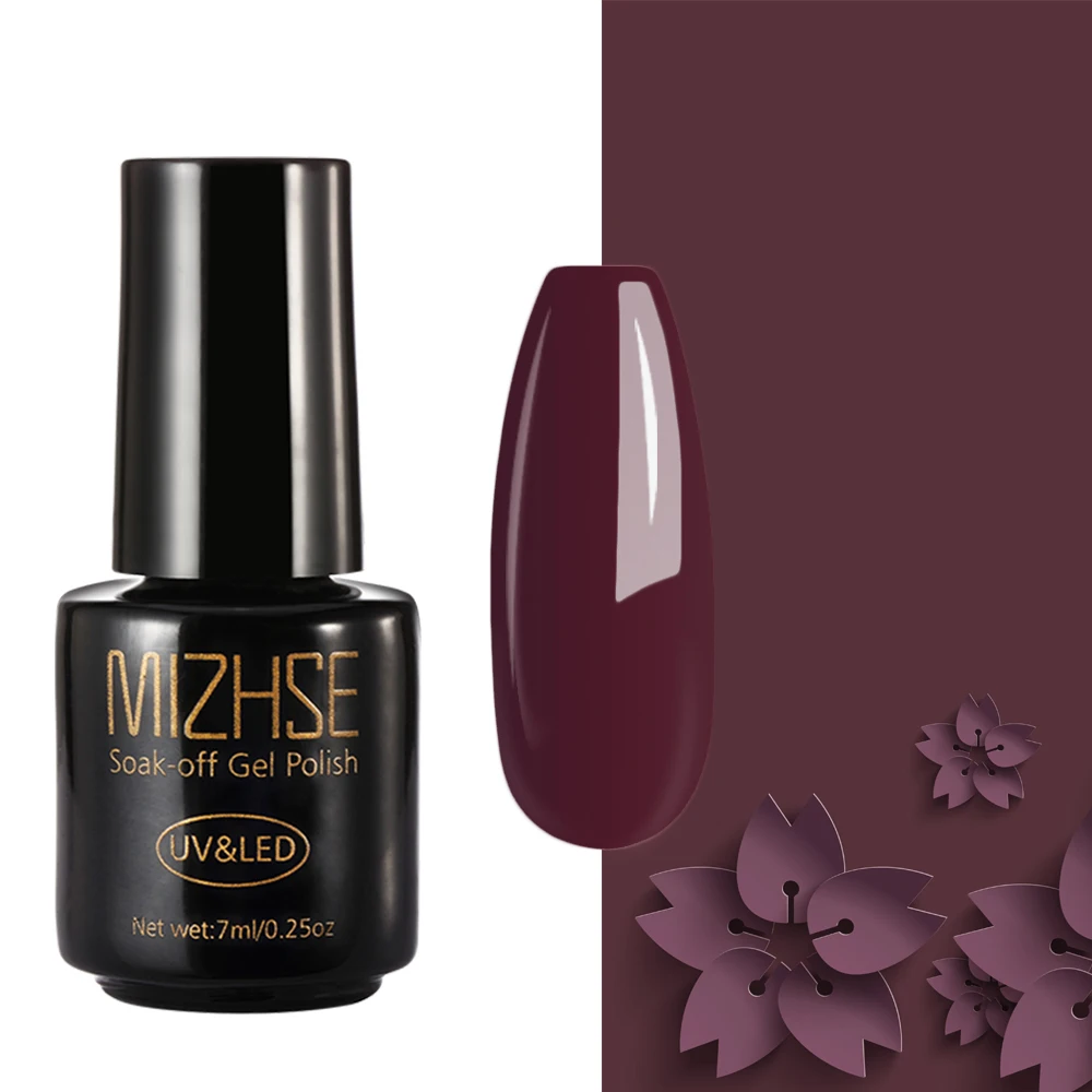 GJH004 MIZHSE Гель-лак для ногтей масло Esmalte Permanente гель UV Y Led Gellak Фиолетовый Белый Черный чистый цветной Гель-лак для ногтей основа для ногтей - Цвет: GJH004
